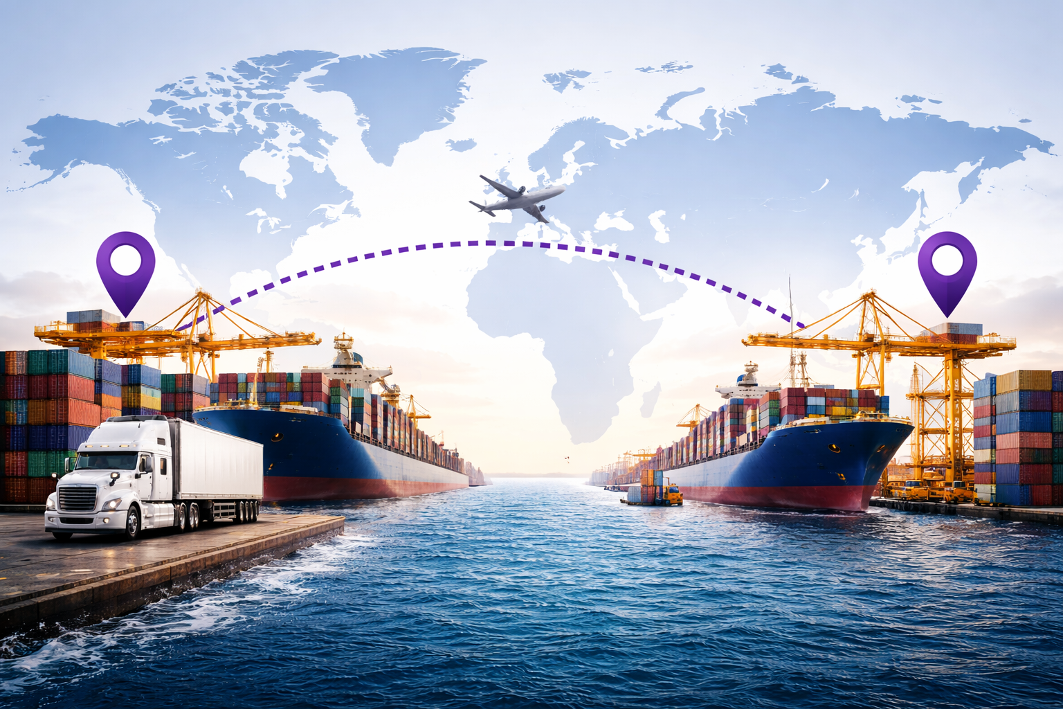 Transporta tus mercancías a cualquier parte del mundo